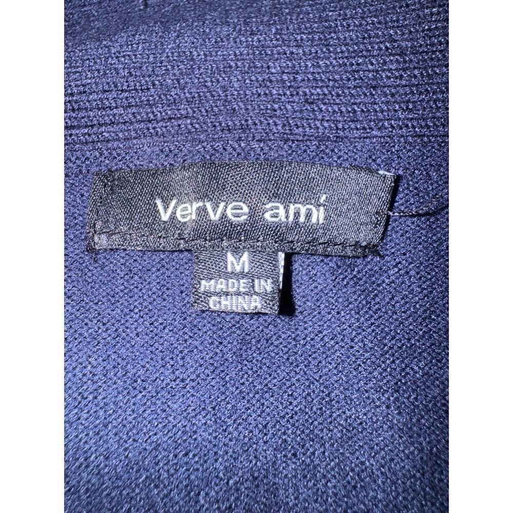 Verve Ami Women's Blue Open Front Long Sleeve Cardigan Size Medium - Picture 6 of 8